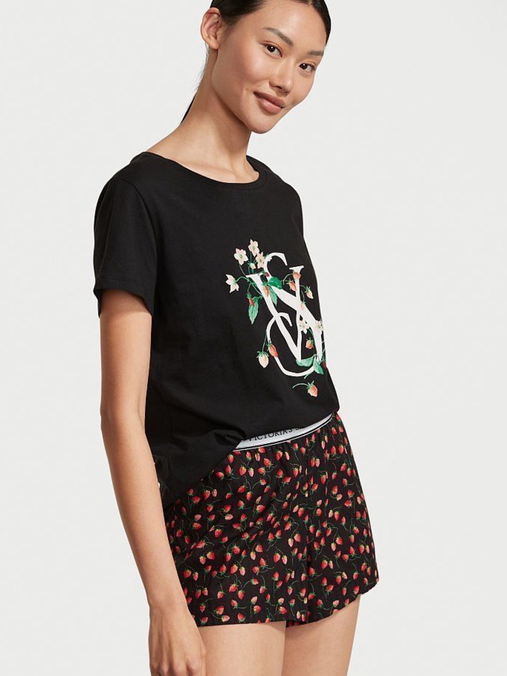 Victoria's Secret Strawberry Pajama Set